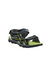 Mens Kota Drift Open Toe Sandals - Black/Bright Kiwi