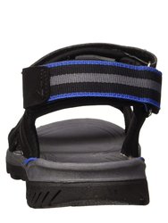 Mens Kota Drift Open Toe Sandals - Black/Nautical Blue