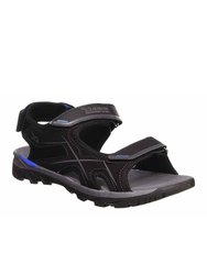 Mens Kota Drift Open Toe Sandals - Black/Nautical Blue