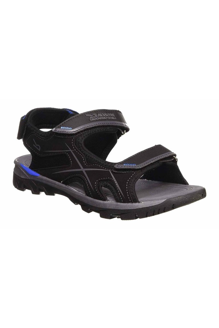 Mens Kota Drift Open Toe Sandals - Black/Nautical Blue
