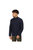 Mens Kylo Knitted Full Zip Fleece Jacket - Navy