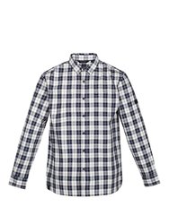 Mens Lance Checked Shirt - Navy