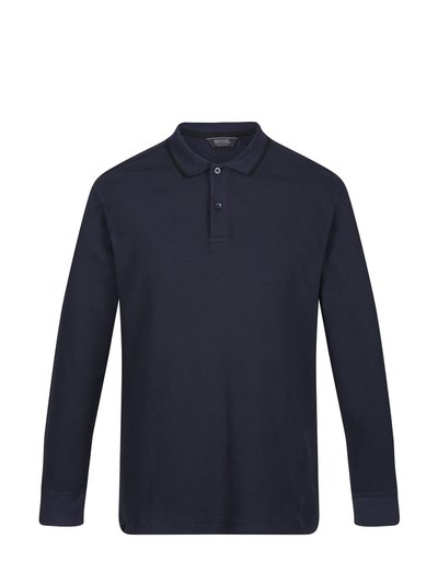 Regatta Mens Leaonzo Long-Sleeved Polo Shirt - Navy/Black product