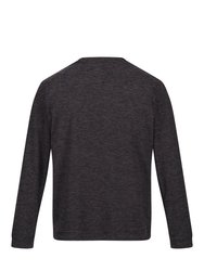 Mens Leith Lightweight Sweatshirt - Dark Grey Marl