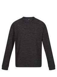 Mens Leith Lightweight Sweatshirt - Dark Grey Marl