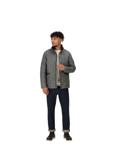 Regatta Mens Londyn Wool Effect Padded Jacket - Dark Grey Marl product