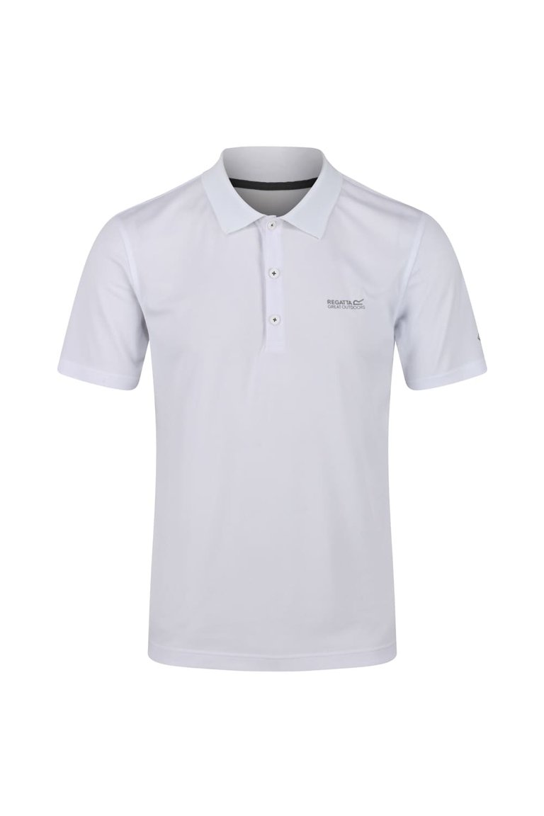 Mens Maverick V Active Polo Shirt - White