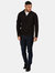 Mens Micro Zip Neck Fleece Top - Black