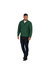 Mens Micro Zip Neck Fleece Top - Bottle Green