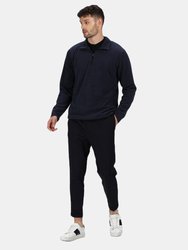 Mens Micro Zip Neck Fleece Top - Dark Navy - Dark Navy