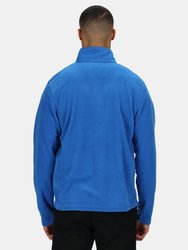 Mens Micro Zip Neck Fleece Top - Oxford Blue