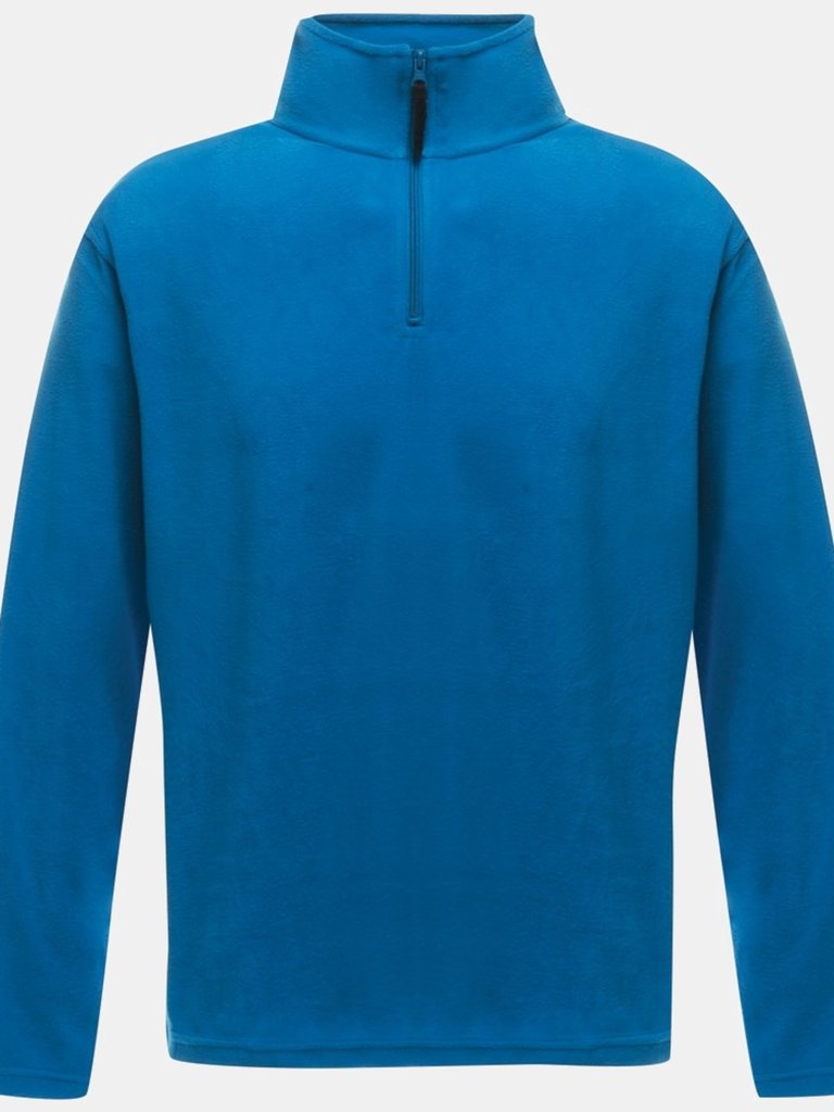 Mens Micro Zip Neck Fleece Top - Oxford Blue - Oxford Blue