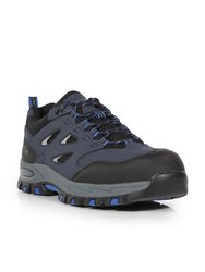 Mens Mudstone Nubuck Safety Trainers - Navy/Oxford Blue
