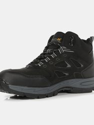 Mens Mudstone Safety Boots - Black/granite