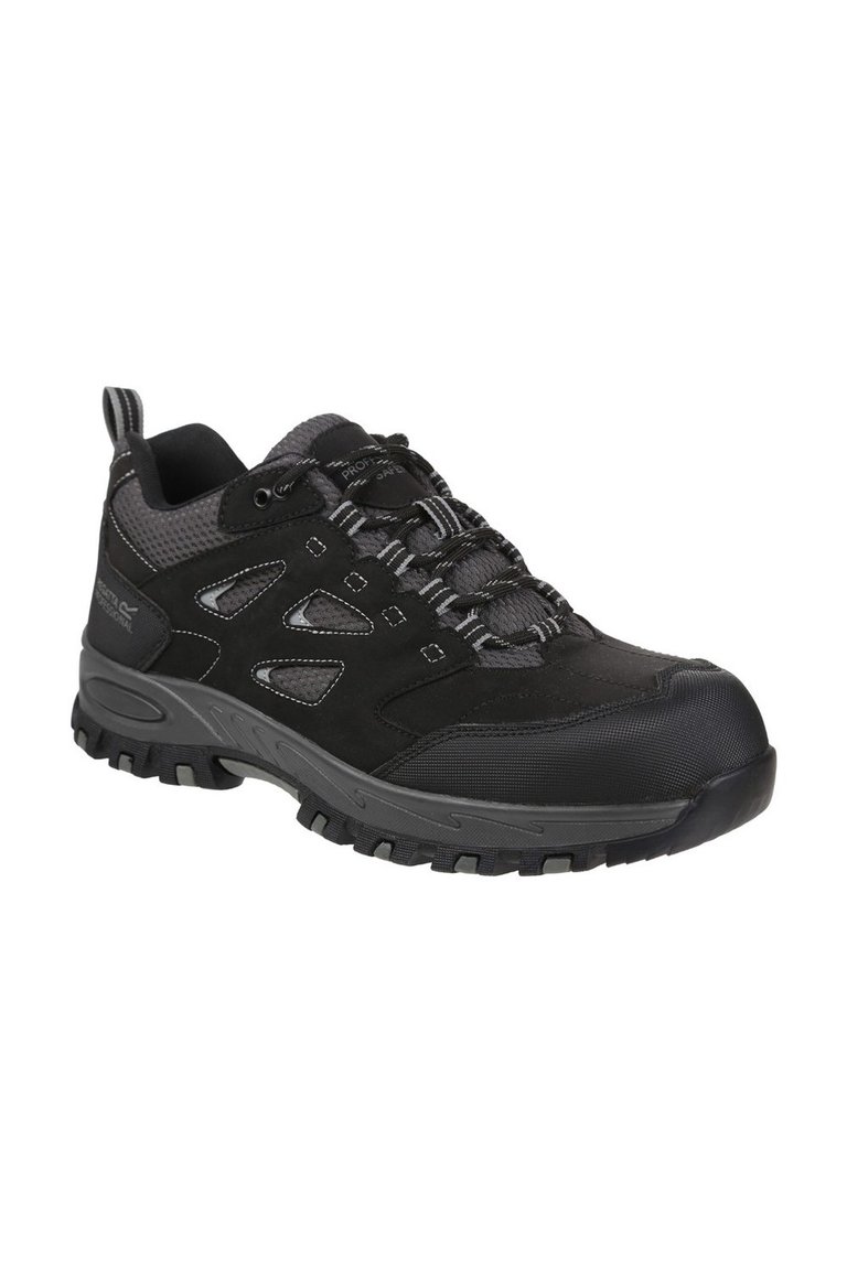 Mens Mudstone Safety Trainers Boots - Black/Granite - Black/Granite