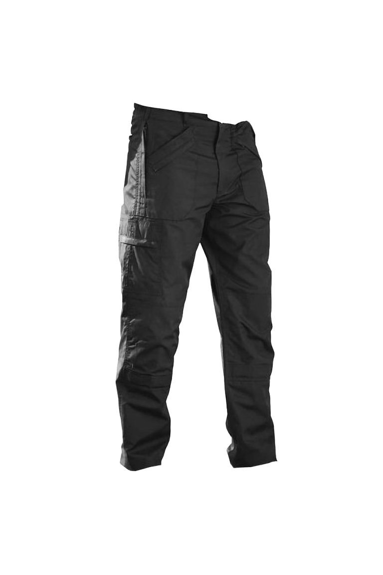 Mens New Lined Action Pants Long - Black