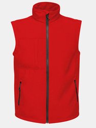 Mens Octagon 3 Layer Printable Softshell Bodywarmer - Classic Red - Classic Red
