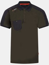 Mens Offensive Wicking Polo Shirt - Dark Khaki