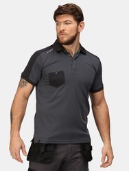 Mens Offensive Wicking Polo Shirt - Seal Gray - Seal Gray