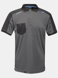 Mens Offensive Wicking Polo Shirt - Seal Gray