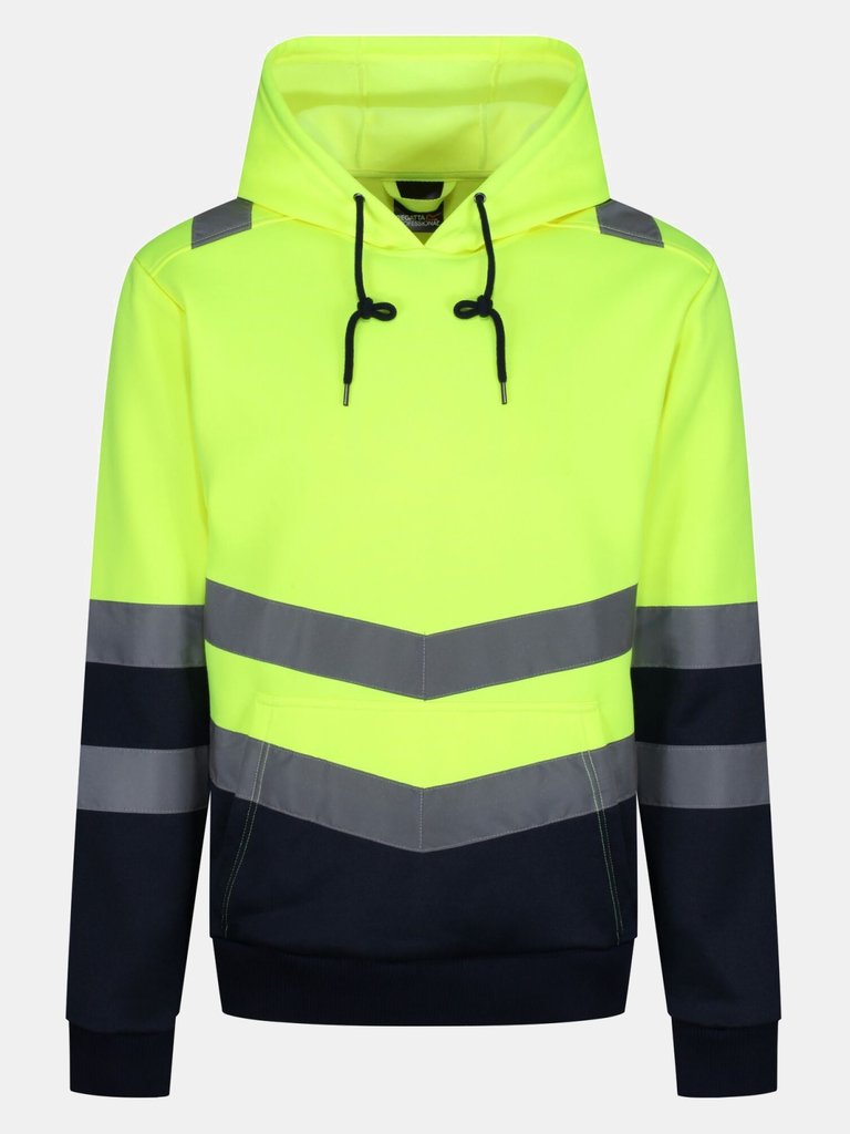 Mens Overhead High-Vis Hoodie - Yellow - Yellow