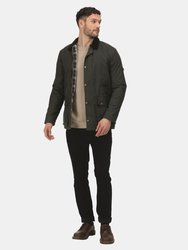 Mens Pensford Waxed Jacket - Dark Khaki - Dark khaki