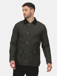 Mens Pensford Waxed Jacket - Dark Khaki