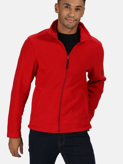 Regatta Mens Plain Micro Fleece Full Zip Jacket - Classic Red product