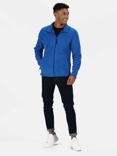 Regatta Mens Plain Micro Fleece Full Zip Jacket Layer Lite - Oxford Blue product