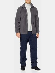 Mens Plain Micro Fleece Full Zip Jacket - Seal Grey - Seal Grey