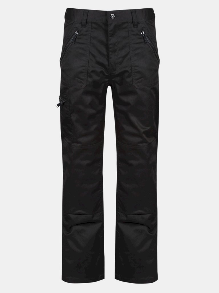 Mens Pro Action Trousers - Black - Black