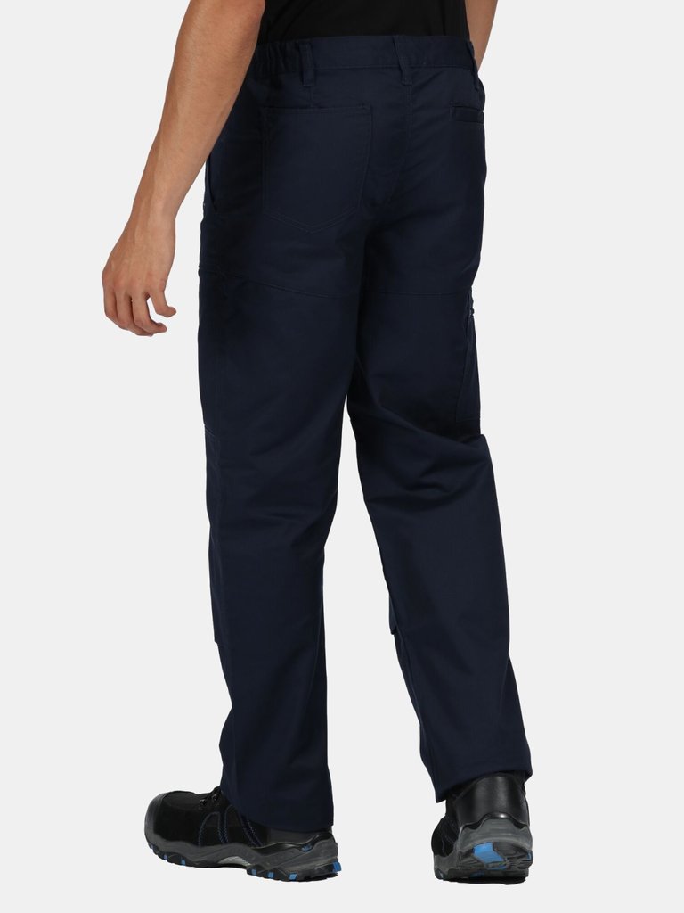 Mens Pro Action Waterproof Trousers - Long - Gray Blue