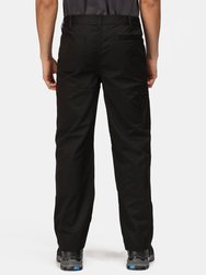 Mens Pro Action Waterproof Trousers - Long - Traffic Black