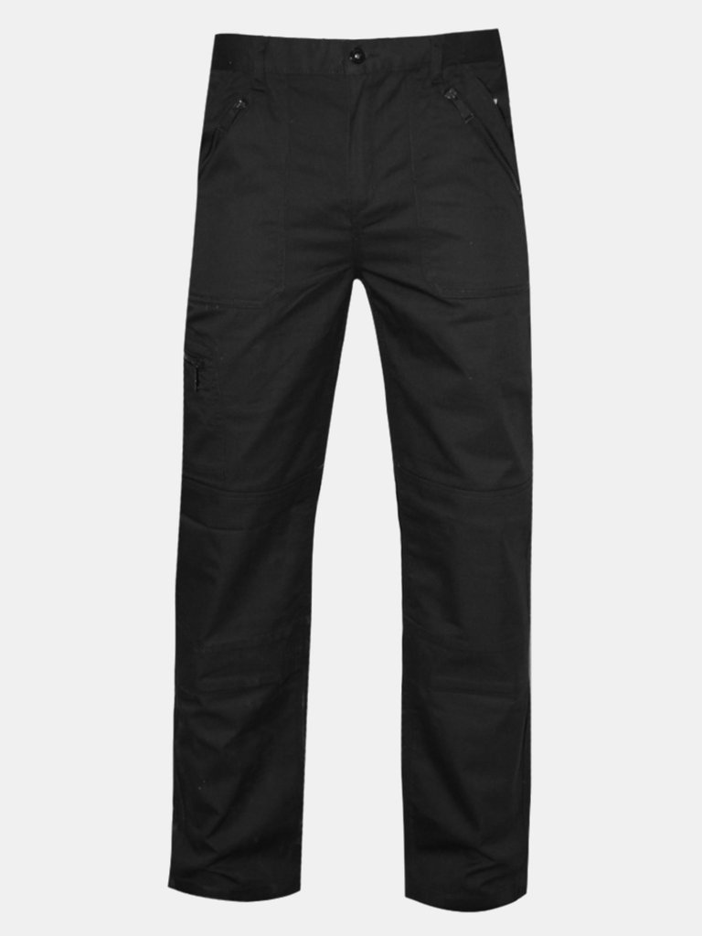 Mens Pro Action Waterproof Trousers - Regular - Traffic Black - Traffic Black