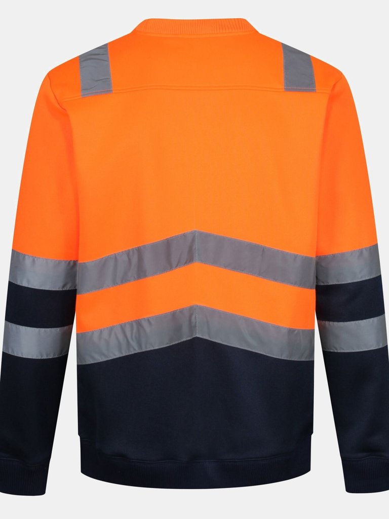 Mens Pro High-Vis Sweatshirt - Neon Orange