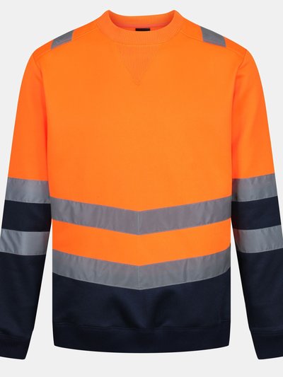 Regatta Mens Pro High-Vis Sweatshirt - Neon Orange product