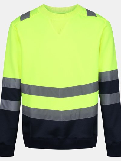Regatta Mens Pro High-Vis Sweatshirt - Neon Yellow product