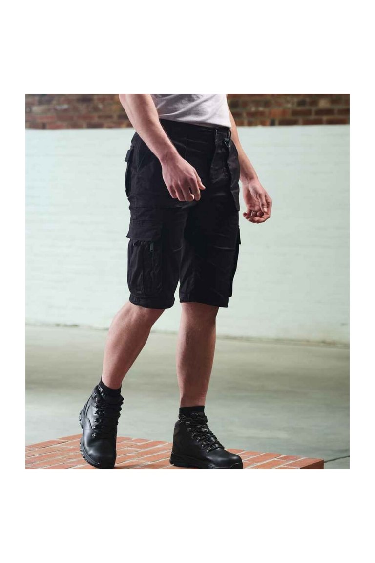 Mens Pro Utility Cargo Shorts - Black