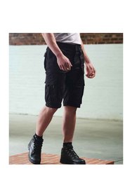 Mens Pro Utility Cargo Shorts - Black