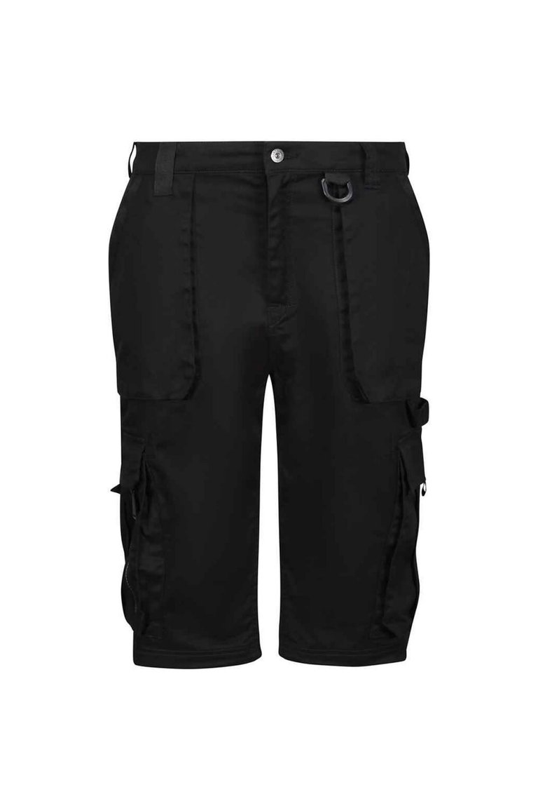 Mens Pro Utility Cargo Shorts - Black - Black