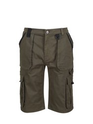 Mens Pro Utility Cargo Shorts - Khaki