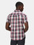 Mens Ryker Checked Short-Sleeved Shirt - Mauve