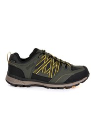 Mens Samaris Low II Hiking Boots - Dark Khaki/Gold