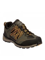 Mens Samaris Low II Hiking Boots - Dark Khaki/Gold - Dark Khaki/Gold