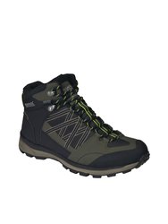 Mens Samaris Mid II Hiking Boots - Dark Khaki/Lime Punch - Dark Khaki/Lime Punch