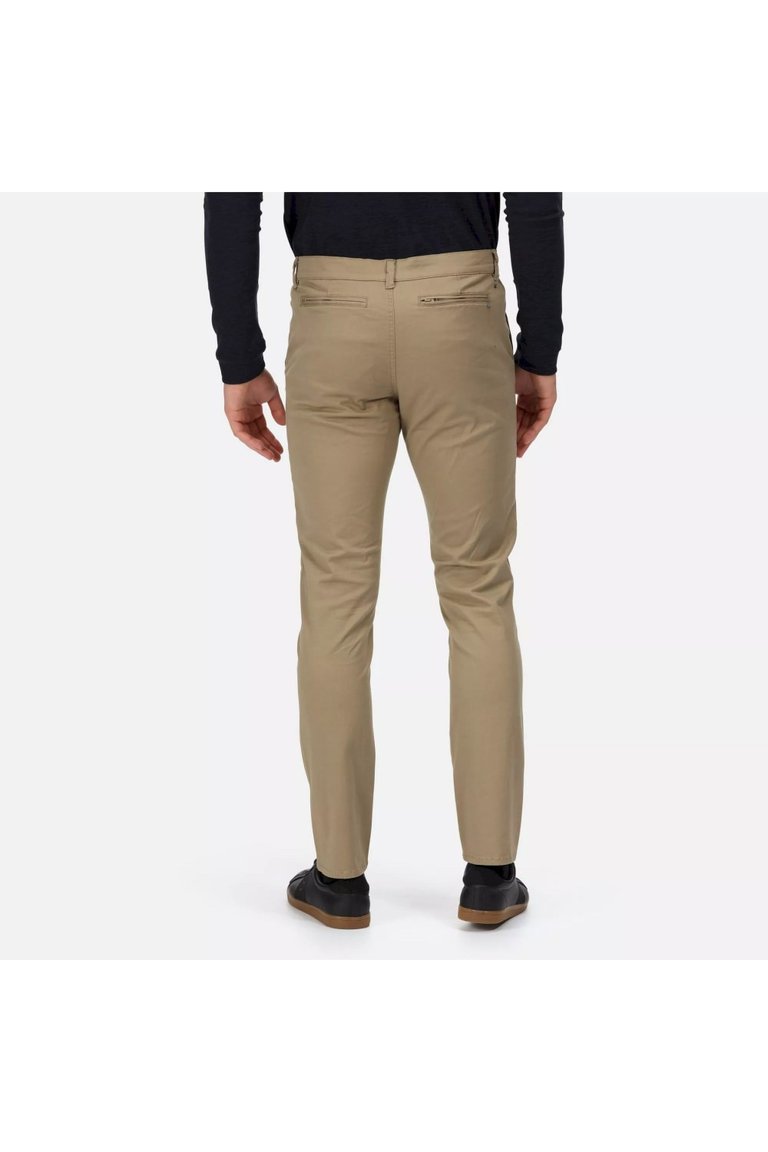 Mens Sandros Chinos Trousers - Gold Sand