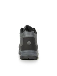 Mens Sandstone Safety Shoes - Briar Grey/Lime