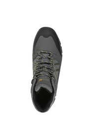 Mens Sandstone Safety Shoes - Briar Grey/Lime