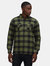 Mens Shelford Checked Padded Jacket - Green