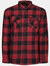 Mens Shelford Checked Padded Jacket - Red